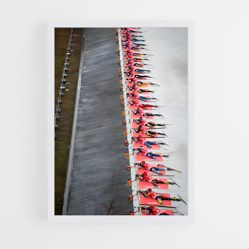 Poster Prêts au Départ – affiche Biathlon (vue 3)